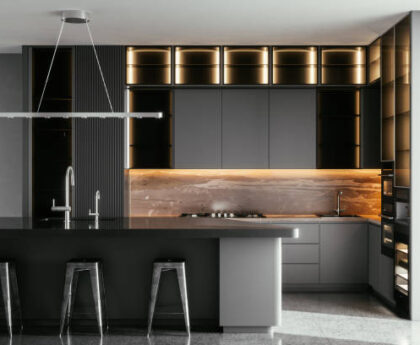 metal kitchen cabinets